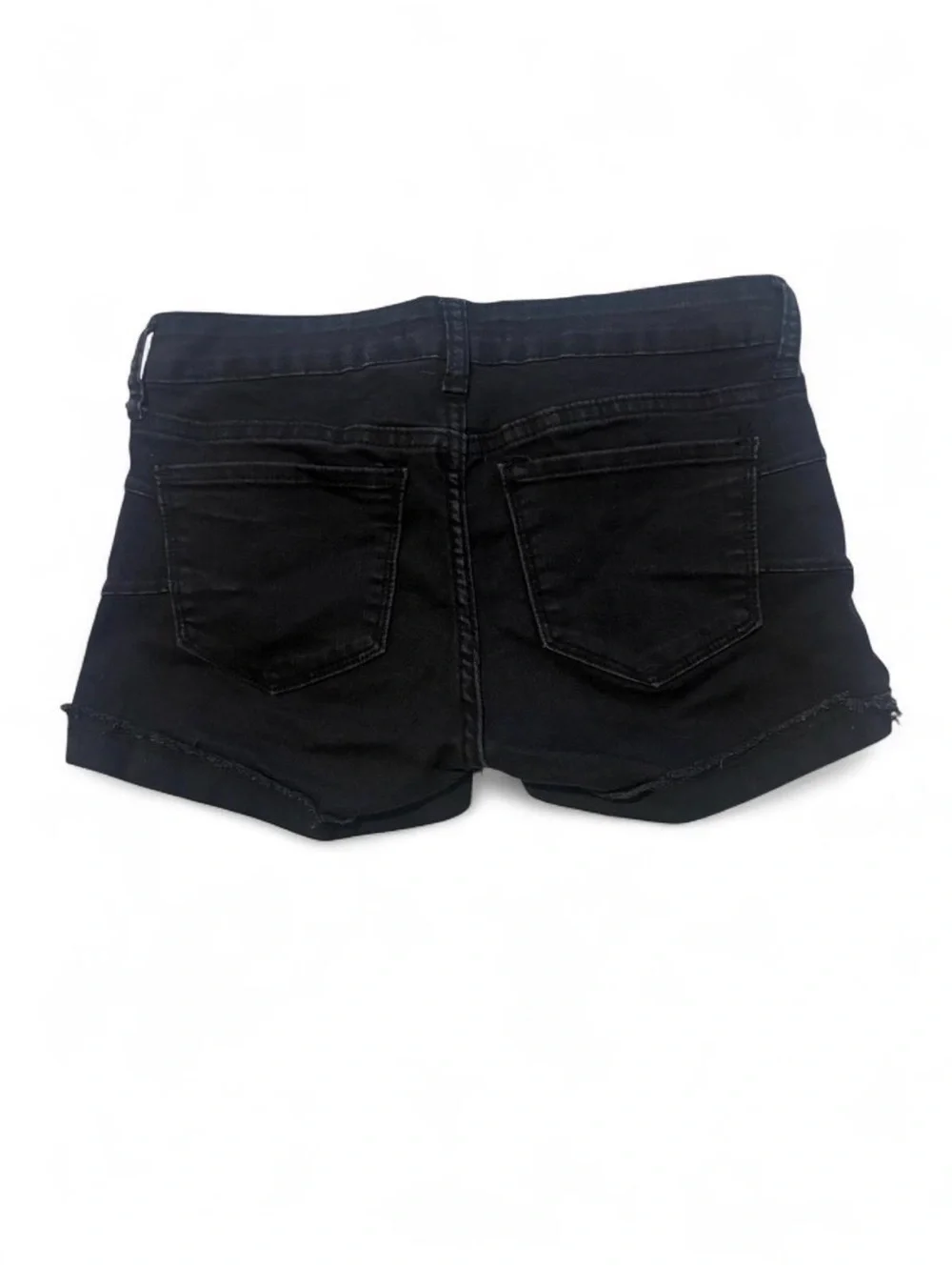 🩷$3 BUNDLED- S.O.N.G Black Distressed Denim Shortie